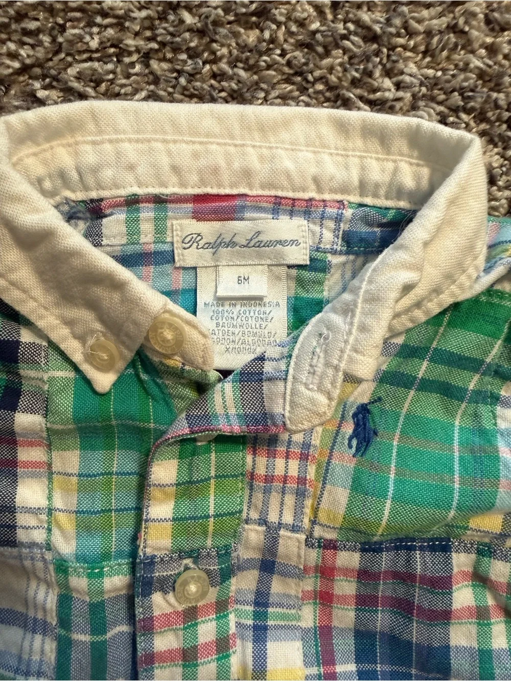 Ralph Lauren plaid cotton